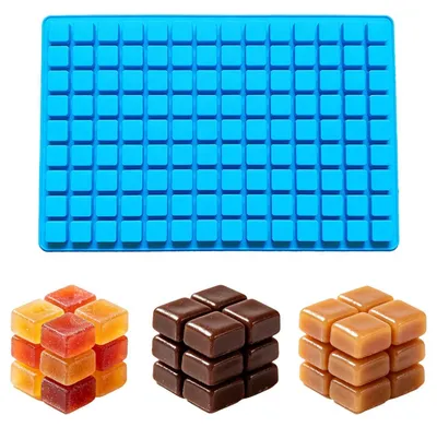 Immagine prodotto di Stampo in silicone a cubetti, 126 cavità, 1,5 cm, per cioccolato, gelato, glassa