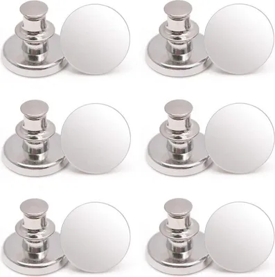 Produktbild von INF Nähfreie Jeansknöpfe Silber 10er-Pack