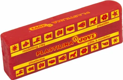 Produktbild von Schachtel mit 15 Knetgranulaten 150 g - rot jovi 7105