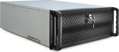 Produktbild von Value Industrie PC-Gehäuse, schwarz, 4 HE, 19 Zoll Rack, lange Version, 3x 5.25 Zoll Einschübe, 10x 3.5 Zoll Einschübe, ohne Netzteil (ATX), 13.22 kg