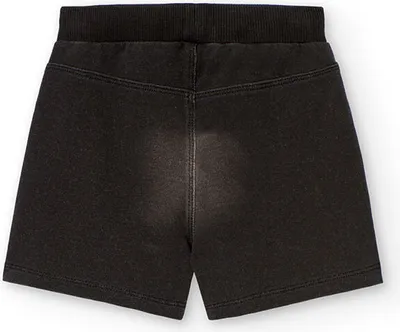 Produktbild von Boboli Fleece Denim Kurze Hose Schwarz 9 Months Schwarz 9 Months