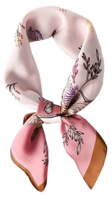 Immagine prodotto di Sciarpa in seta sintetica da donna, 70x70 cm, in poliestere satinato. Ideale come sciarpa, foulard, bandana o accessorio da polso