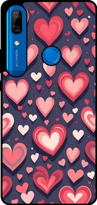 Produktbild von Smartphonica Handyhülle Geeignet für  Huawei P Smart Z / Y9 Prime (2019) mit Herzen Aufdruck - TPU Backcover Case  Mit Herz-Design