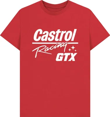 Obrázek produktu pro Castrol – tričko „Racing GTX“ pro muže/ženy Uni PN2160 (L) (červené)