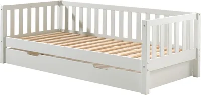 Produktbild von Kojenbett Karena 211x98x68 Einzelbett Massivholz Weiß