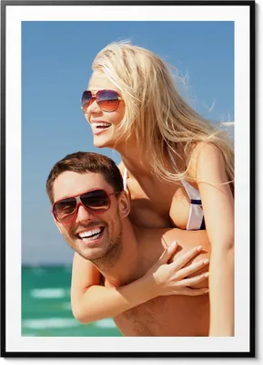 Productafbeelding van Fotoprint in zwarte lijst. Uw foto, formaat PION, 43x53 cm