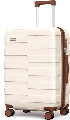 Obrázok produktu pre Vipbox Stredný tvrdý kufor 65 cm biely 4 kolieska TSA Lock