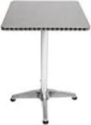 Image de Table de bistrot de jardin aluminium réglable en hauteur pliable 60x60cm H70/110cm