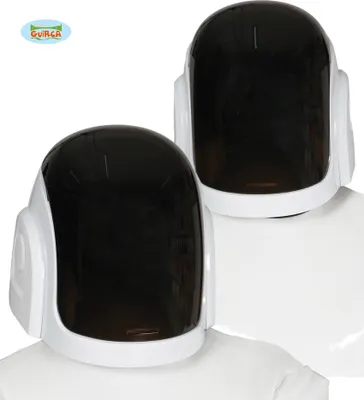 Zdjęcie produktu dla Kask DJ-ski Lotse Rock Futurystyczny Stylowy Czarny Biały Karnawałowy Kostium Miejski Glam Tech Vision Cult Ultimate Akcesoria Festiwalowe, Kolor: Czarny