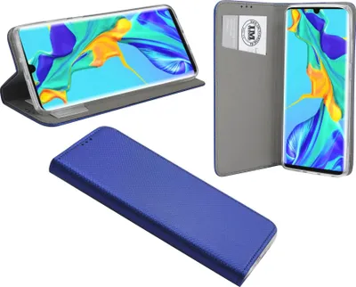 Immagine prodotto di cofi1453® Custodia a libro "Smart" compatibile con HUAWEI P30 PRO cover per telefono cellulare custodia protettiva con funzione di supporto, slot per schede blu