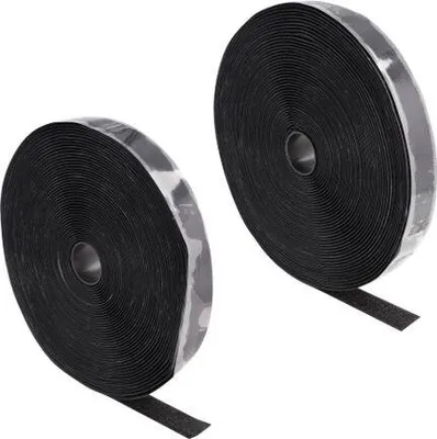 Produktbild von DeLOCK Kabelbinder - Schwarz - Klettband - 15 m Länge - Nylon, Polyester
