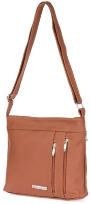 Produktbild von Leder-Umhängetasche für Damen, geräumige Tasche
