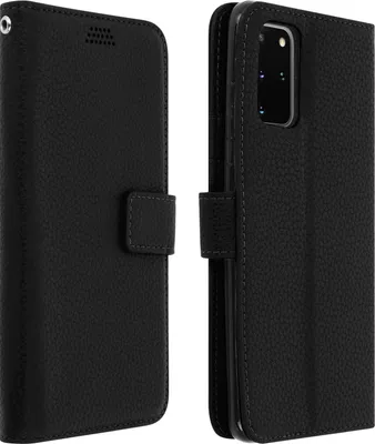 Image de Avizar, étui rabattable avec compartiments pour cartes et fonction support, pour Samsung Galaxy S20, noir