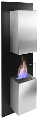 Produktbild von Ethanol Wandkamin Kreta mit feuerfester Glasschutzscheibe, genehmigungsfrei, 114x36x18 cm