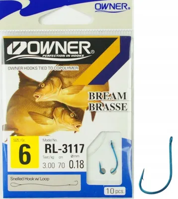 Image de Hameçons Owner RL3117 pour Carpe et Brème
