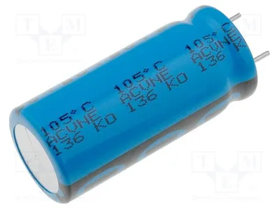 Produktbild von 1x Kondensator: elektrolytisch geringe Impedanz THT 2200uF 35VDC MAL213660222E3 E