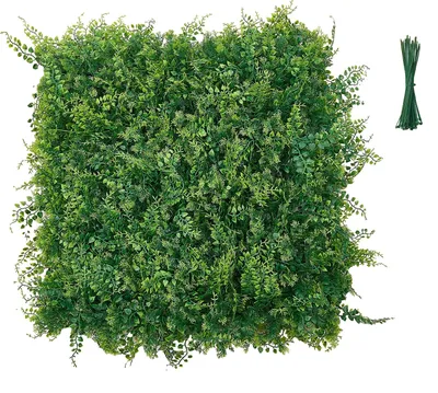 Obrázek produktu pro VEVOR Umělý živý plot 50 x 50 cm, 12dílná sada, rostlinná stěna, PE ochrana proti pohledům, plot proti pohledům, ochrana proti větru, živý plot, umělé rostliny, obložení balkonu pro svatby, venkovní zahrady, dvory