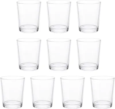 Produktbild von 10 Teelichthalter, Kerzenhalter für Tischkerzen, dekorative Kerzenständer, Tischdekoration für Hochzeit, Party, Geburtstag