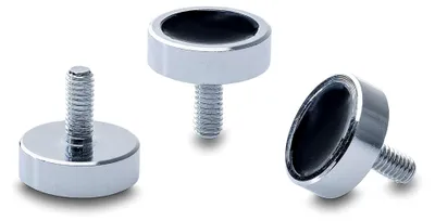 Produktbild von Neodym-Magnetsystem SM08.2254, Harz-Magnet, rostfrei, 22 mm x 5 mm mit Gewinde, 40 Stück