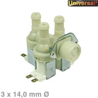 Produktbild von Magnetventil 3-fach 90° 14,0mmØ, Universal!