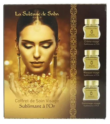 Anti-Aging-Set mit Goldcreme, Peeling & Maske, 3x50 ml