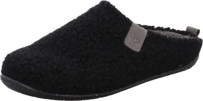 Produktbild von Rohde Damen Hausschuh kuschelige Pantoffel Rivoli-D 6865, Größe:39 EU, Farbe:Schwarz