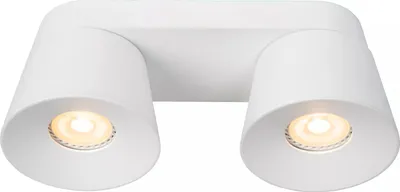 Zdjęcie produktu dla Spot sufitowy biały podwójny regulowany oczko 2xGU10 40W Trigono Lucide
