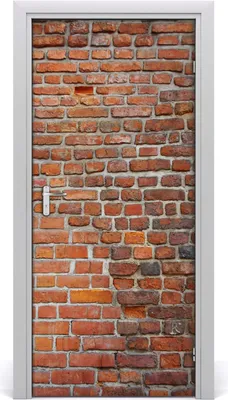 Produktbild von Tulup Türaufkleber 95x205 cm Dekorative Aufkleber Selbstklebend Wasserdichte Tapete Abnehmbar Schlafzimmer Wohnzimmer Wohnkultur - Ziegelwand