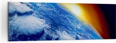 Produktbild von Bild auf Leinwand - Leinwandbild - Galaxie Erde Raum - 160x50cm - Wand Bild - Wanddeko - Wandbilder - Leinwanddruck - Bilder - Kunstdruck - Wanddekoration - Leinwand bilder - Wandkunst - AB160x50-2335