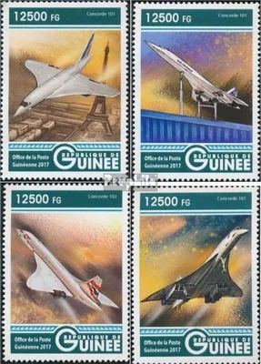 Produktbild von Briefmarken Guinea 2017 Mi 12371-12374 (kompl. Ausgabe) postfrisch Concorde