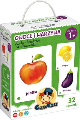 Immagine prodotto di Karty obrazkowe Owoce i warzywa dla dzieci CzuCzu