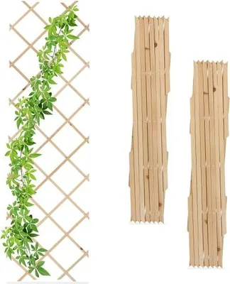 Produktbild von Ausziehbares Rankgitter aus Holz, 3er-Set