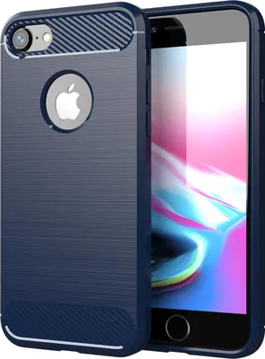 Produktbild von Cadorabo Hülle für Apple iPhone 7 / 7S / 8 in Blau Schutzhülle TPU Case Cover Etui Handyhülle