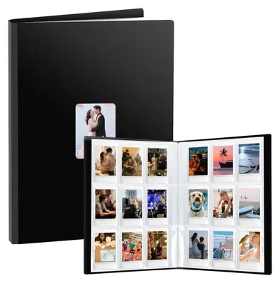 Obrázok produktu pre Fotoalbum, vložkové album pre film Polaroid formátu 6×9 cm, 216 priečinkov, čierna farba
