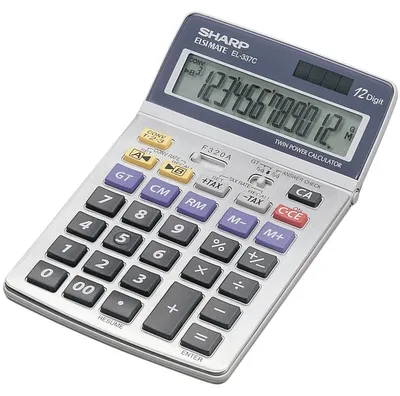 Produktbild von Sharp EL337CB, Tasche, Finanziell, Silber, Solar, 108 x 175 x 22 mm