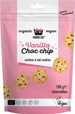 Obrázok produktu pre Kookie Cat Vanilla Choc Chip organické 100g