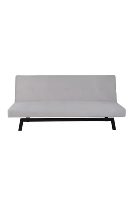Image de Bodil canapé-lit velours côtelé beige.