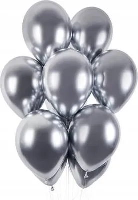 Immagine prodotto di Palloncini CROMO metallizzati da 14 pollici, 25 pezzi, argento