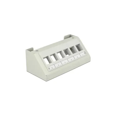 Image de DELOCK Support Keystone 6 ports Keystone Multimédia gris