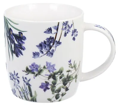 Produktbild von DUO Spring in bloom Becher 400 ml BLUE FLOWERS in dekorativer Box, New Bone China Porzellan