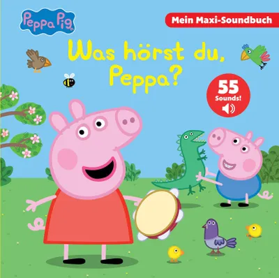 Produktbild von Peppa Pig - Was hörst du, Peppa? - Mein Maxi-Soundbuch - 55 Sounds - Peppa Wutz