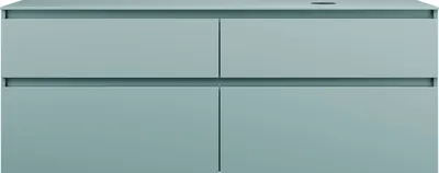 Produktbild von burgbad Lin20 Waschtischunterschrank inklusive Konsolenplatte, Beckenausschnitt rechts, 4 Auszüge, 1602x487x661mm, SGIF160RF5395
