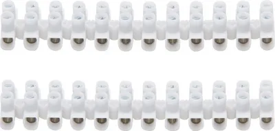 Produktbild von Kopp Lüsterklemme Lüsterklemmleiste weiß 12 Polig 6-16mm² 2 Stück