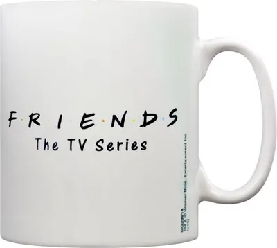 Produktbild von Friends - Kaffeebecher, Logo PM2770 (Einheitsgröße) (Weiß/Schwarz)