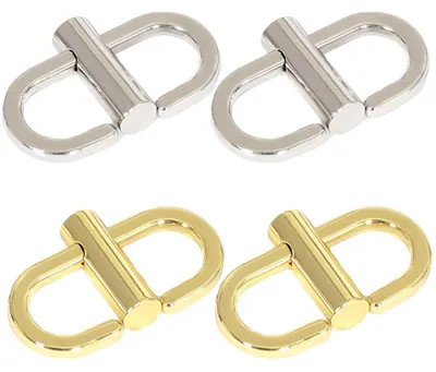 Imagen del producto de Soportes metálicos ajustables para correas de cadena, juego de 4 unidades, clips pequeños, para bolsos de mano y bandoleras