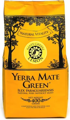 Obrázok produktu pre YERBA MATE GREEN LEMON 400 g - MATE GREEN