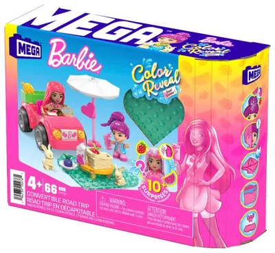 Obrázek produktu pro Barbie Mega Klocki Kabriolecik - wesoła wycieczka