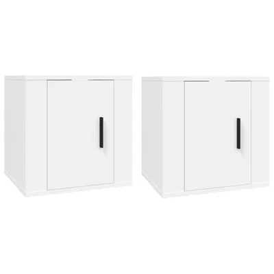 Obrázek produktu pro vidaXL TV nástěnné skříňky 2 ks. Bílé 40x34,5x40 cm