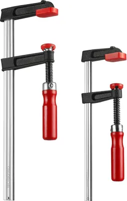 Obrázek produktu pro Sada šroubových svorek 200mm/300mm 272kg upínací síly Dřevěná rukojeť Nylonová ochranná fixace