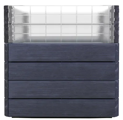 Immagine prodotto di Garantia Ergo Quadro Turbo Hochbeet L 75 + Wachstumsmodul Farbe wood, 80x80 cm